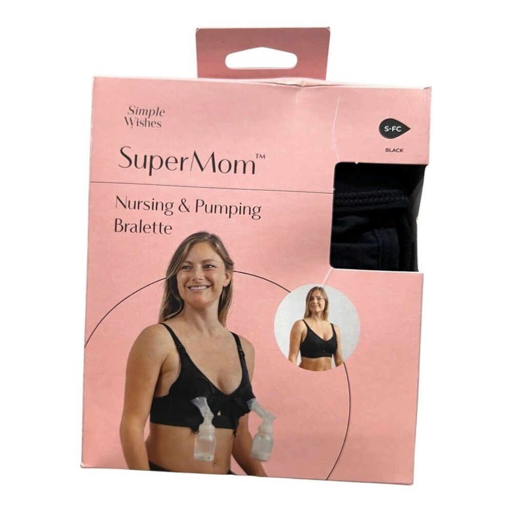 Super Mom Nursing & Pumping Bralette (Black)